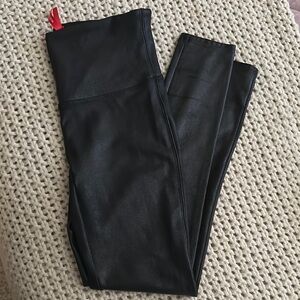 Black Faux Leather Leggings